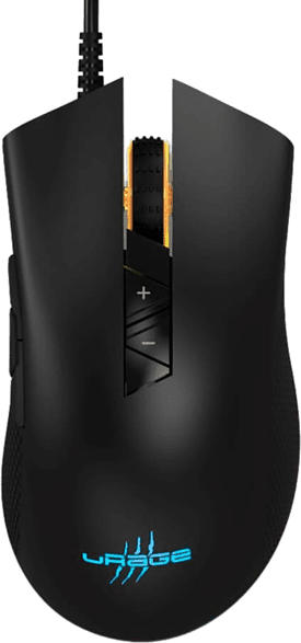 uRage Gaming Maus Reaper 400, USB, RGB, 10000 DPI, Schwarz