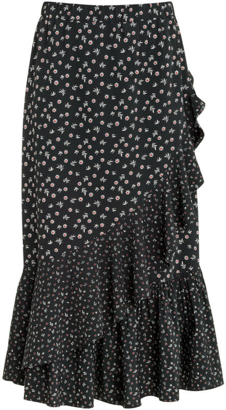Damen Maxirock mit Volants (Nur online)