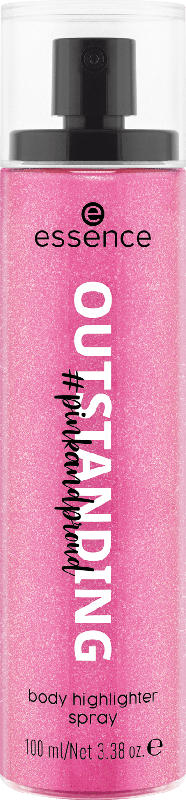 essence cosmetics Körperspray pinkandproud OUTSTANDING body highlighter spray Mindset: Outstanding! 01