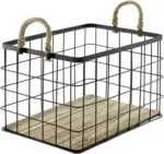 mömax Korb Matt L Naturfarben/Schwarz