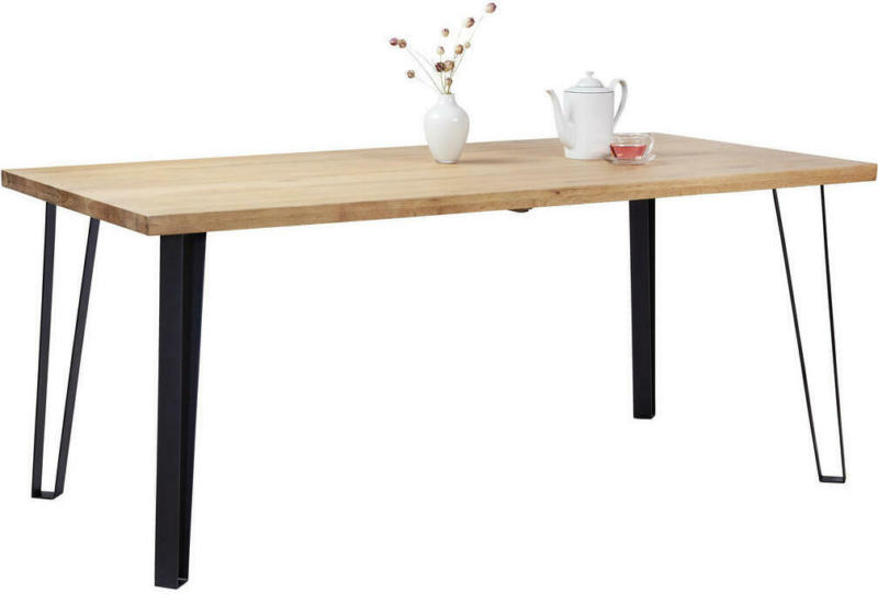 Esstisch in Holz, Metall 180/90/76 cm