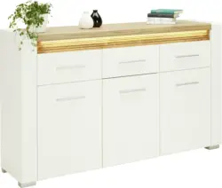 Sideboard in Weiß Hochglanz