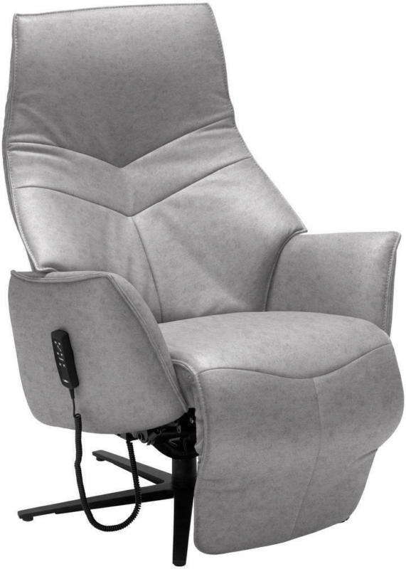 Relaxsessel in Leder Grau