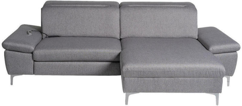 Wohnlandschaft in Textil Grau