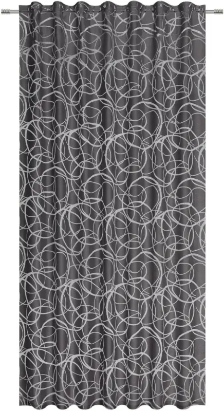 Schlaufenvorhang Marlene in Grau ca. 140x245cm