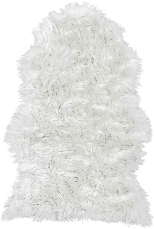 Kunstfell Melissa in Weiß ca.60x90cm