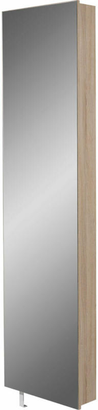 Drehschrank „Ordnung“, mit Spiegelfront, 50x195x18 cm, Sonoma-Eiche-Nachbildung