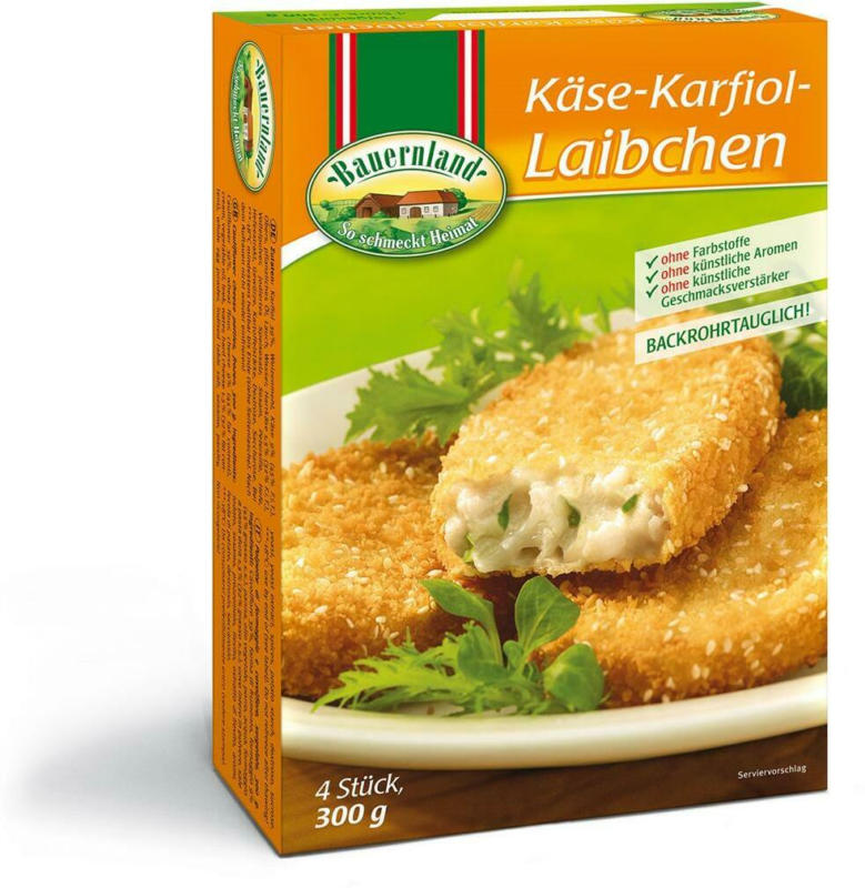Bauernland Käse-Karfiol Laibchen