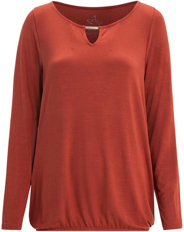 Damen Langarmshirt mit elastischem Saum (Nur online)
