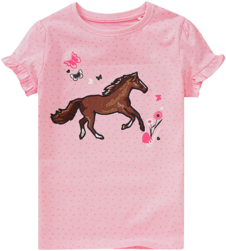 Mädchen T-Shirt mit Pferde-Applikation (Nur online)