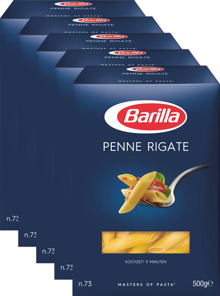 Penne Rigate n. 73 Barilla, 5 x 500 g