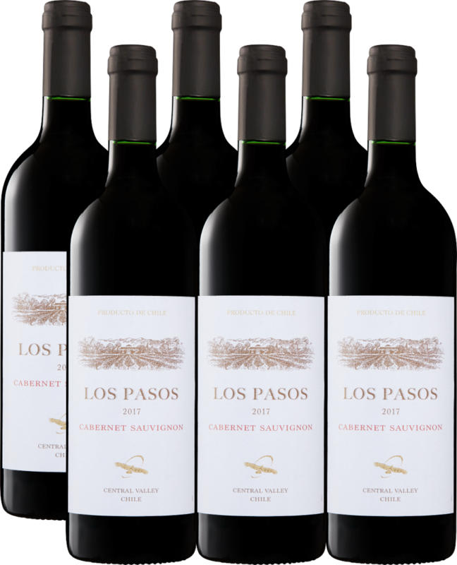 Los Pasos Cabernet Sauvignon, 2020, Central Valley, Chile, 6 x 75 cl