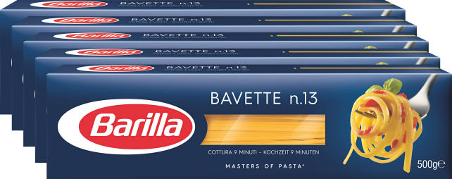 Bavette n. 13 Barilla, 5 x 500 g