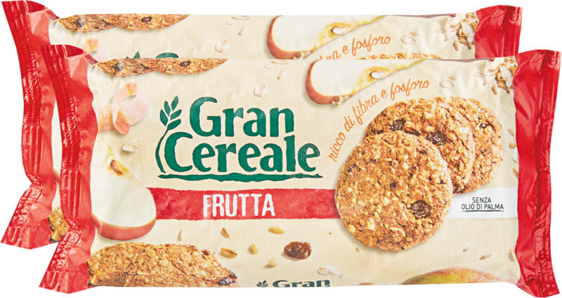 Gran Cereale Frutta Mulino Bianco, 2 x 250 g