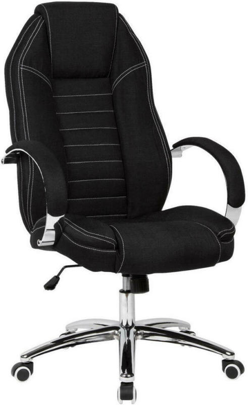 Chefsessel in Webstoff Schwarz