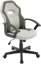 m&ouml;max Drehstuhl in Grau/Wei&szlig;