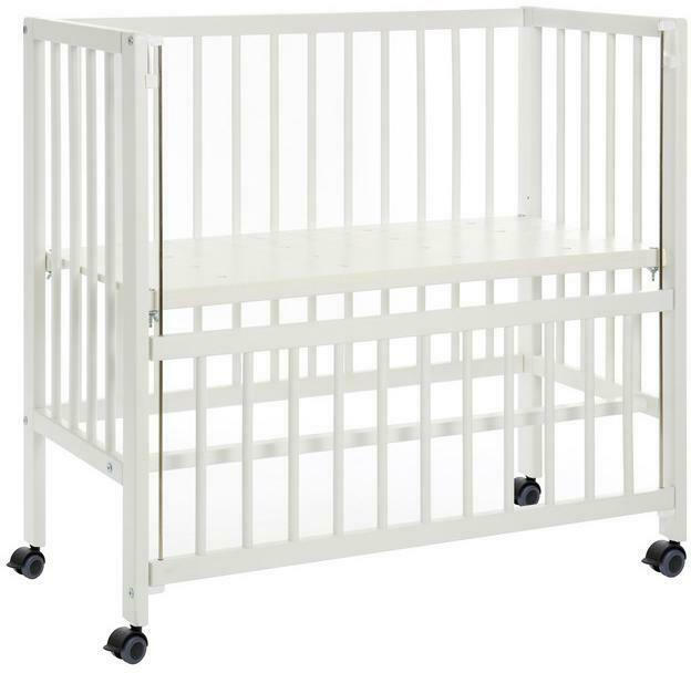 Beistellbett Bedside Crib Cocon Weiß, verstellbar