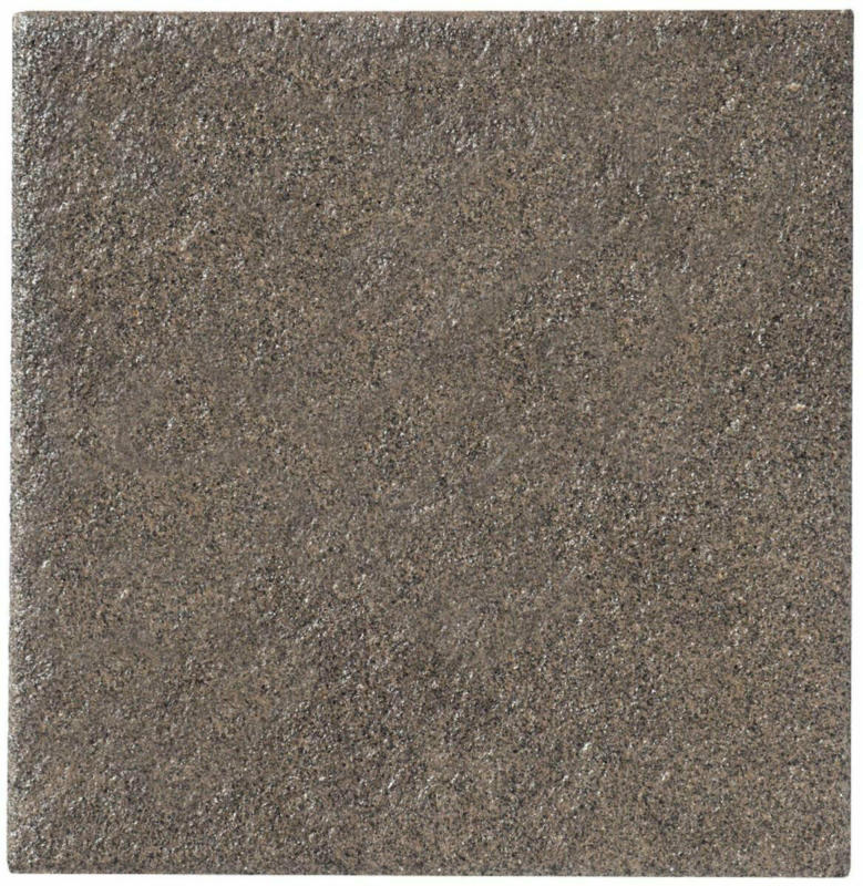 Terrassenplatte „No.1 Diamant“, 40x40x4 cm, Schwarz-braun 40x40 cm