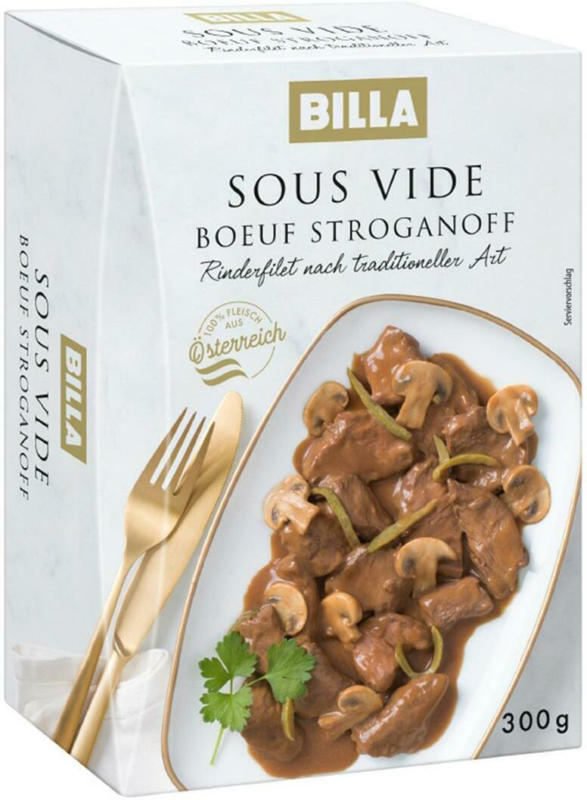 BILLA Boeuf Stroganoff