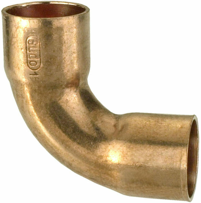 CU Bogen, 90°, 2 Muffen, 18 mm, 10 Stück