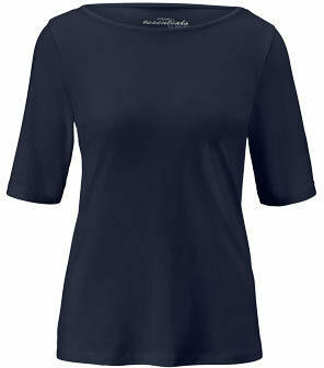 Halbarmshirt mit U-Boot-Ausschnitt