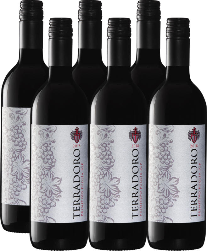 Terradoro Primitivo di Puglia IGP, 2019, Puglia, Italia, 6 x 75 cl