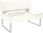 Möbelix Sitzbank mit Lehne Gepolstert Weiß Rab B: 120 cm