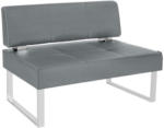 Möbelix Sitzbank mit Lehne Gepolstert Grau Rab B: 150 cm