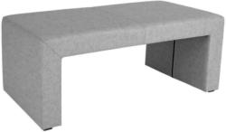 Sitzbank Gepolstert Grau Solta B: 140 cm