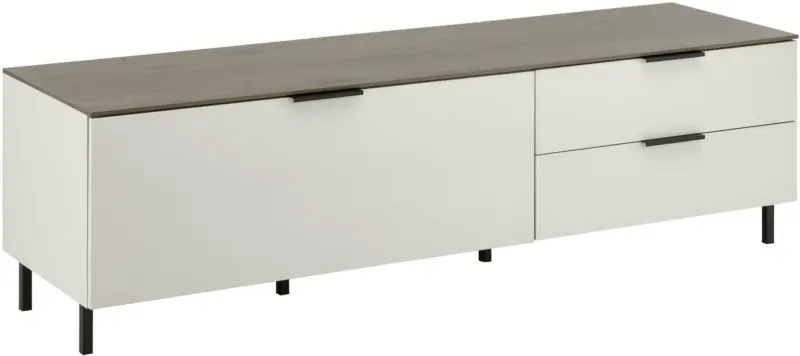 TV-Element in Nussbaumfarben