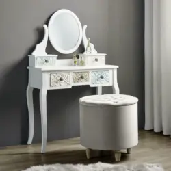 Hocker 'Rosalie' inkl. Stauraum, champagner