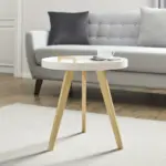 mömax Dornbirn - Ihr Trendmöbelhaus in Dornbirn Couchtisch 'Jill' Ø ca.50cm, weiß/pinienfarben