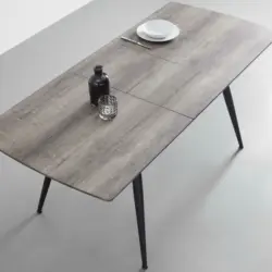 Esstisch 'Adriano', ausziehbar ca. 140-180x80cm, nussfarben