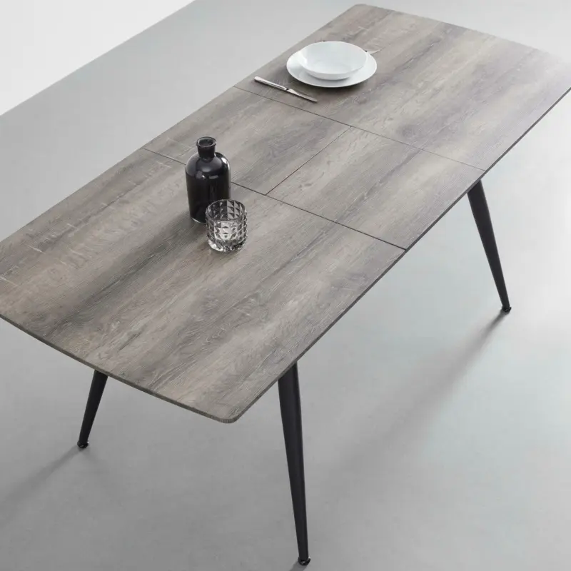 Esstisch 'Adriano', ausziehbar ca. 140-180x80cm, nussfarben