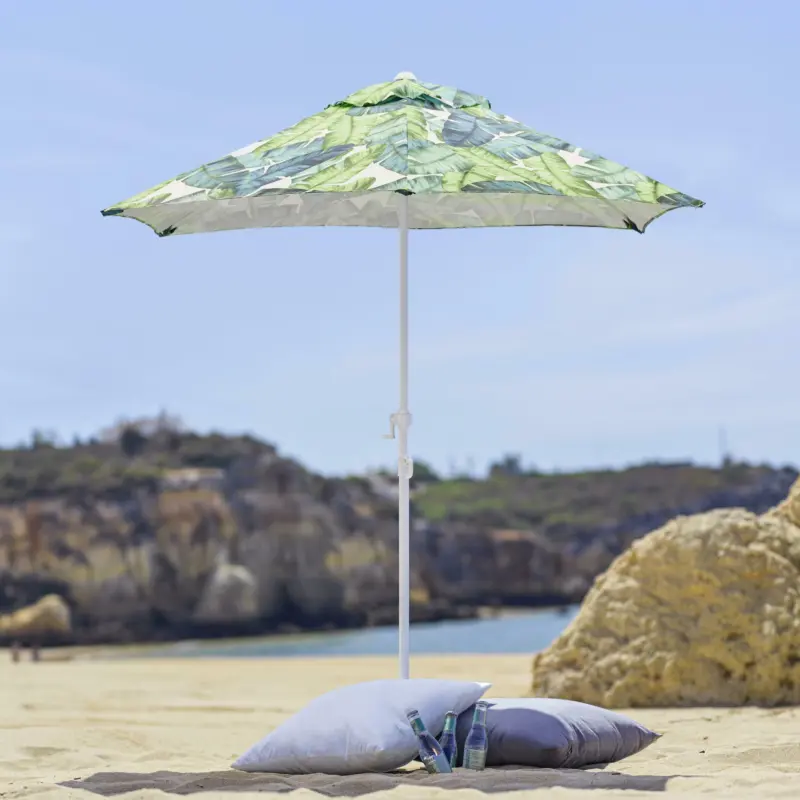 Sonnenschirm 'Patricia' ca. 200 cm, blau/grün