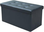 Hocker BILBAO 76.5x37.5x37.5cm schwarz