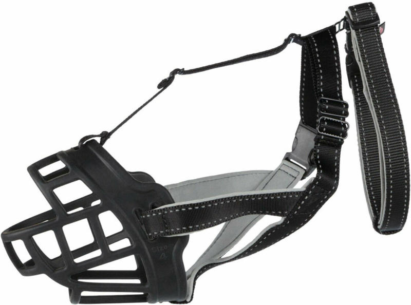 Maulkorb Muzzle Flex Silikon schwarz XL