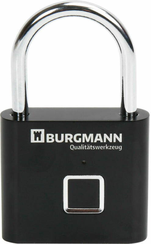 Vorhängeschloss, mit Fingerprint, schwarz