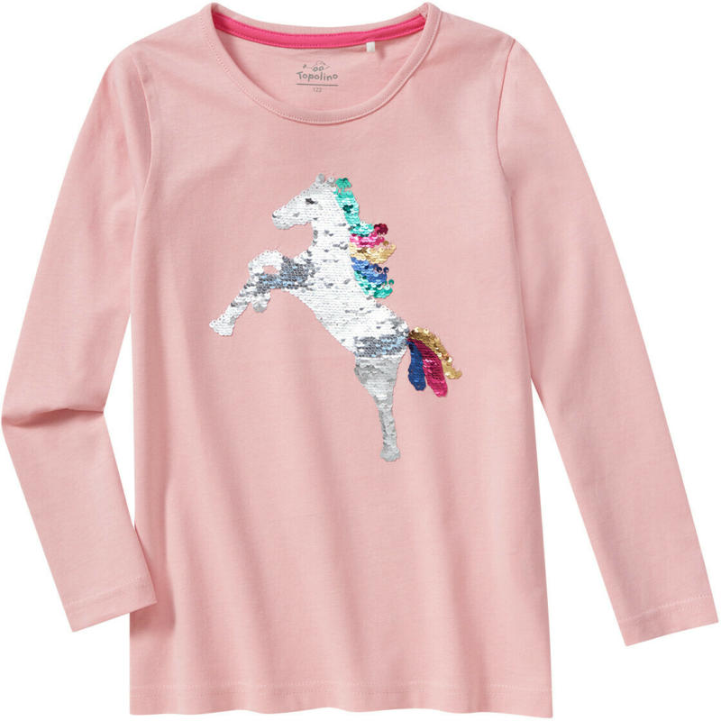 Mädchen Langarmshirt mit Wendepailletten (Nur online)