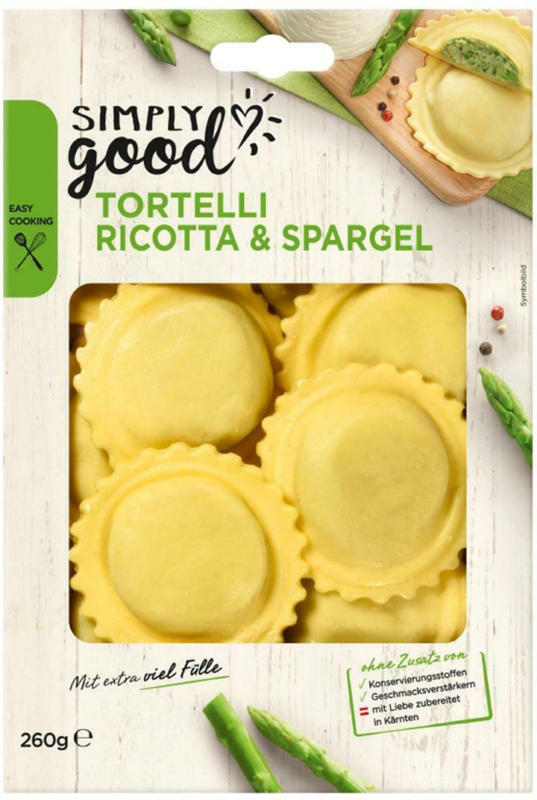 Simply Good Tortelli Ricotta & Spargel