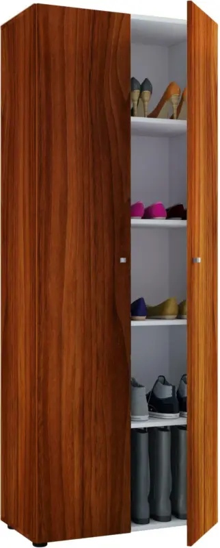 Mehrzweckschrank Nussbaum- farben ca. 70x178x40 cm