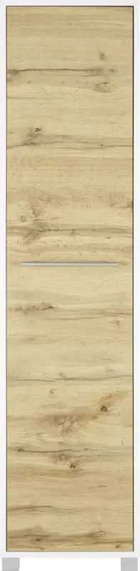 Hochschrank Wei&szlig;/Eichefarben