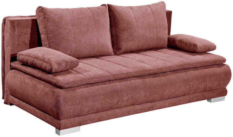 Schlafsofa in Textil, Holzwerkstoff Beere