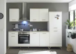 Küchenblock 'Retro' , weiß, eiche