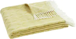 Decke Samira in Gelb/Natur ca. 130x170cm