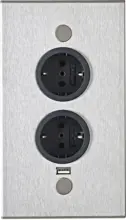 mömax Dornbirn - Ihr Trendmöbelhaus in Dornbirn Steckdosenelement Riva USB Edelstahl