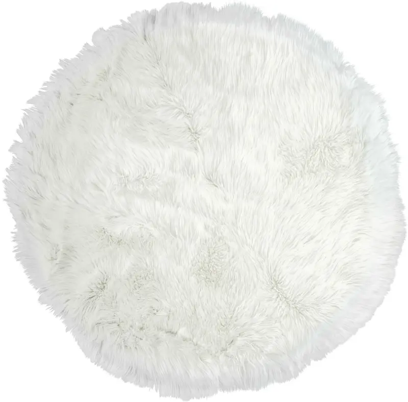 Kunstfell Teddy in Weiß ca. 80cm