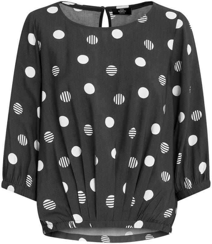 Damen Bluse mit großen Punkten (Nur online)