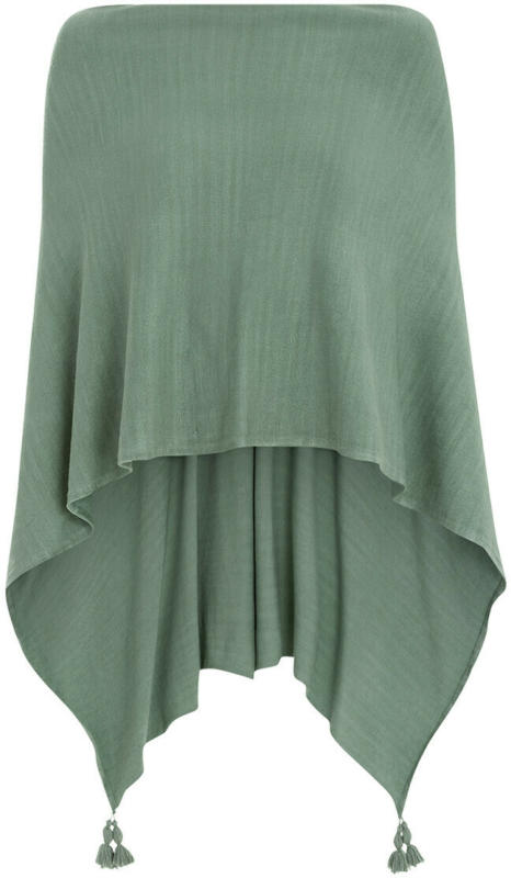 Damen Poncho mit Tasseln (Nur online)