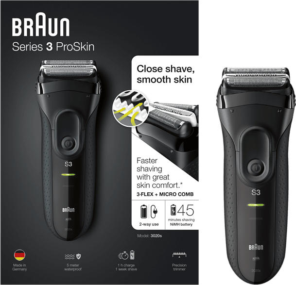 Braun Series 3 ✔️ MediaMarkt von ProSkin 3020s Online Rasierer